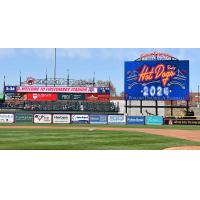 The new video board at FirstEnergy Stadium, home of the Reading Fightin Phils