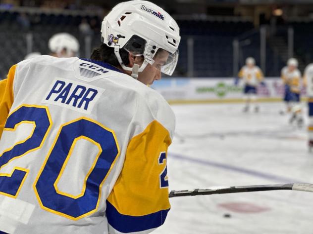 Saskatoon Blades' Tyler Parr on game day