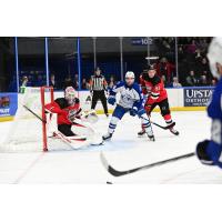 Syracuse Crunch forward Conor Sheary vs. the Utica Comets