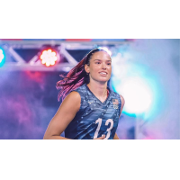Outside hitter Sarah Wilhite Parsons with the U.S. Women's National Team